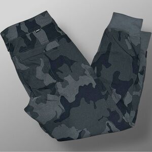 prAna Halle Jogger II Womens Sz 4 Reg Charcoal Camo ReZion Hiking Pants UPF50